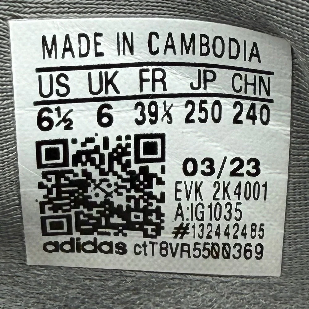 Adidas Ozweego Kids 6.5 (8 Women's) Grey Chunky Retro‎ Athletic Sneakers Shoes